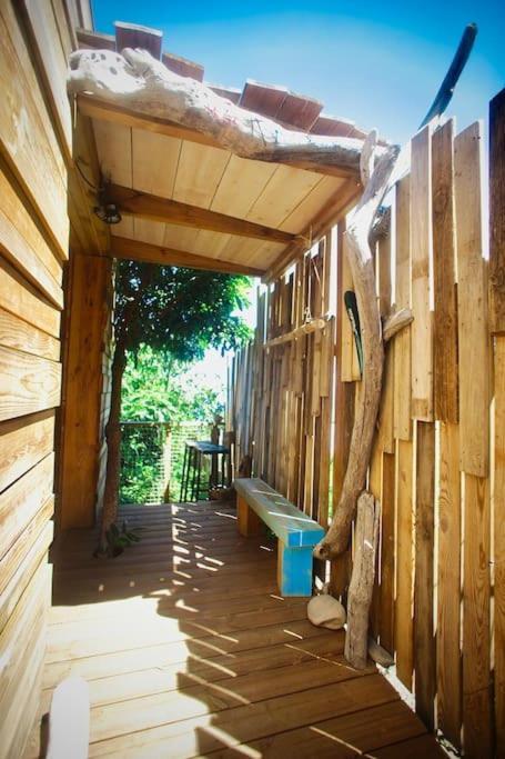 Bungalow Ecologique Avec Toilettes Seches Leu Kabanon Vue Mer Saint-Leu Exterior foto